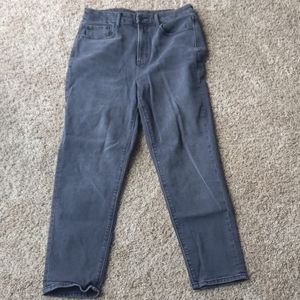 American Eagle Stretch Black Mom Jeans